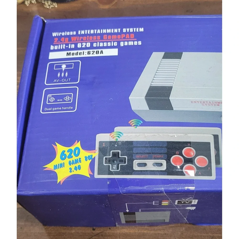 NEW Wireless Entertainment System 2.4g GamePAD-620 classic games, model: 620A